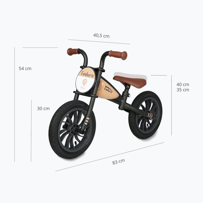 Balance bike Qplay Feduro beige 2