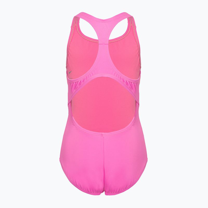Nike Essential Racerback children's one-piece swimsuit pink NESSB711-670 2