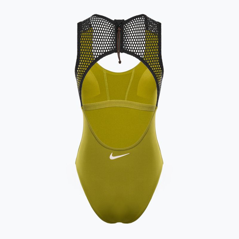 Women's one-piece swimsuit Nike Wild green NESSD250-314 2