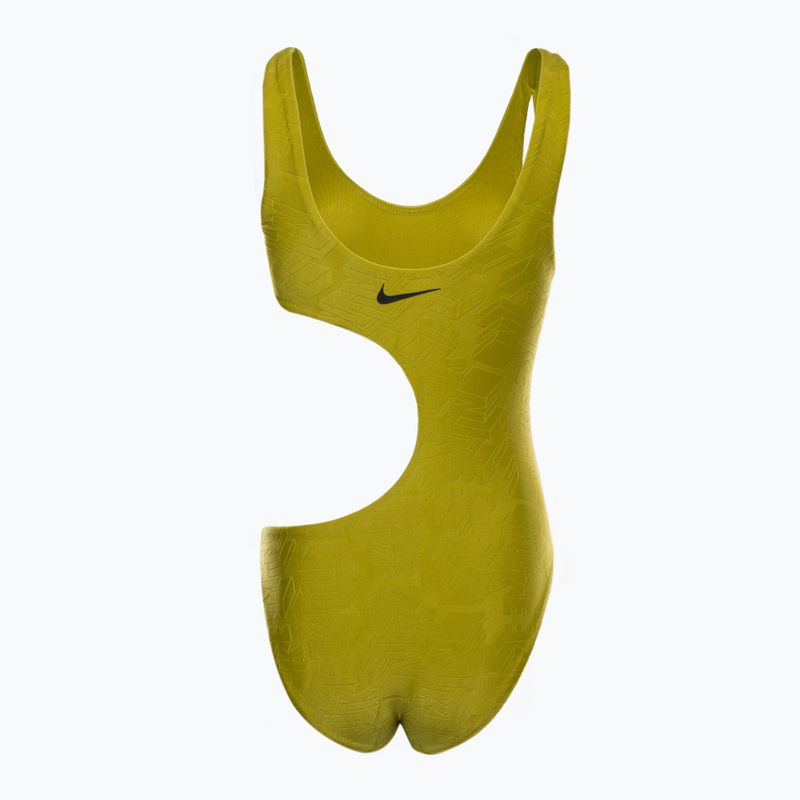 Women's one-piece swimsuit Nike Block Texture gold NESSD288-314 2