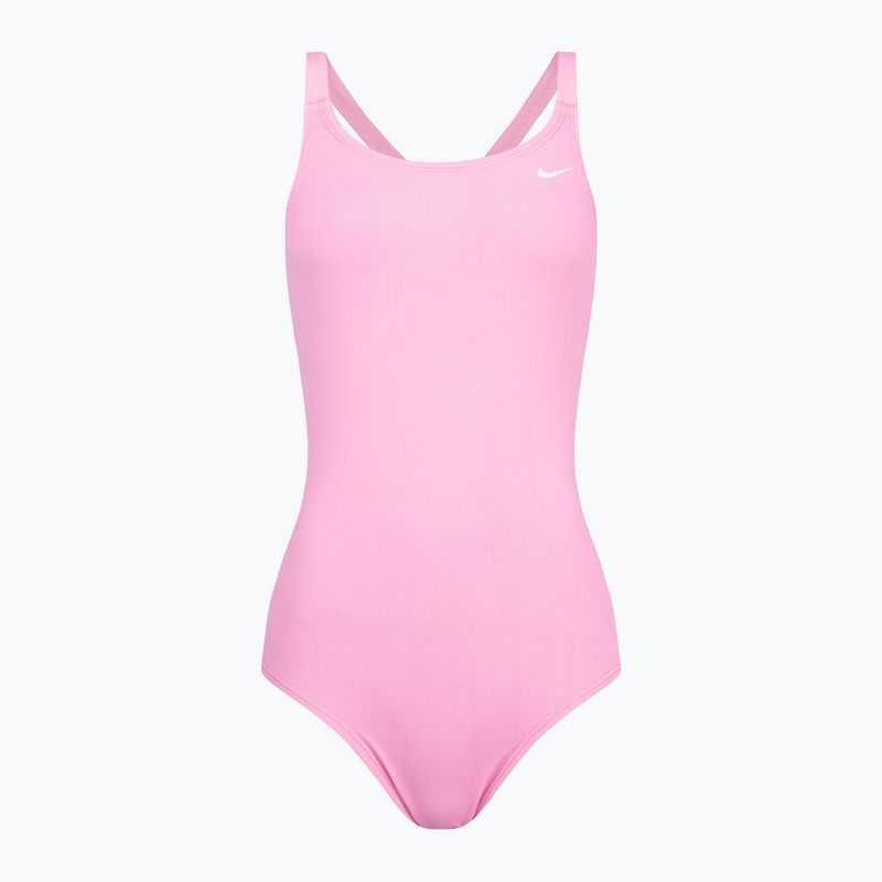 Nike Hydrastrong Solid Fastback women's one-piece swimsuit pink NESSA001-660