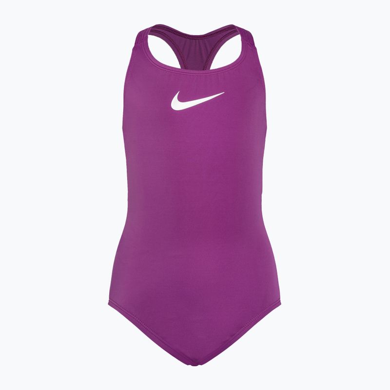 Nike Essential Racerback bold berry children's one-piece swimsuit