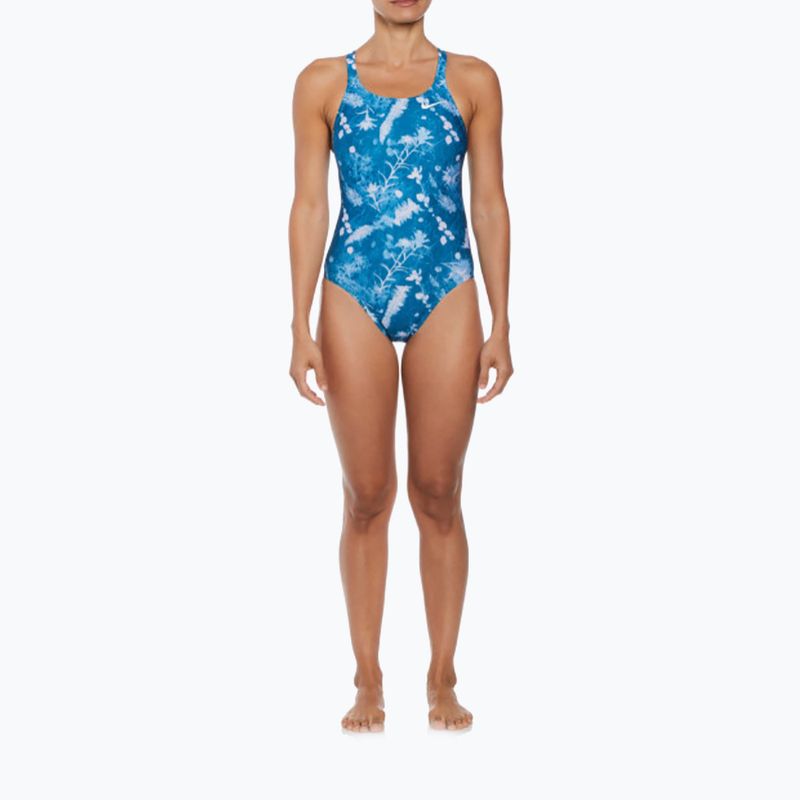 Women's one-piece swimsuit Nike Hydrastrong Multi Print Fastback mineral teal 7