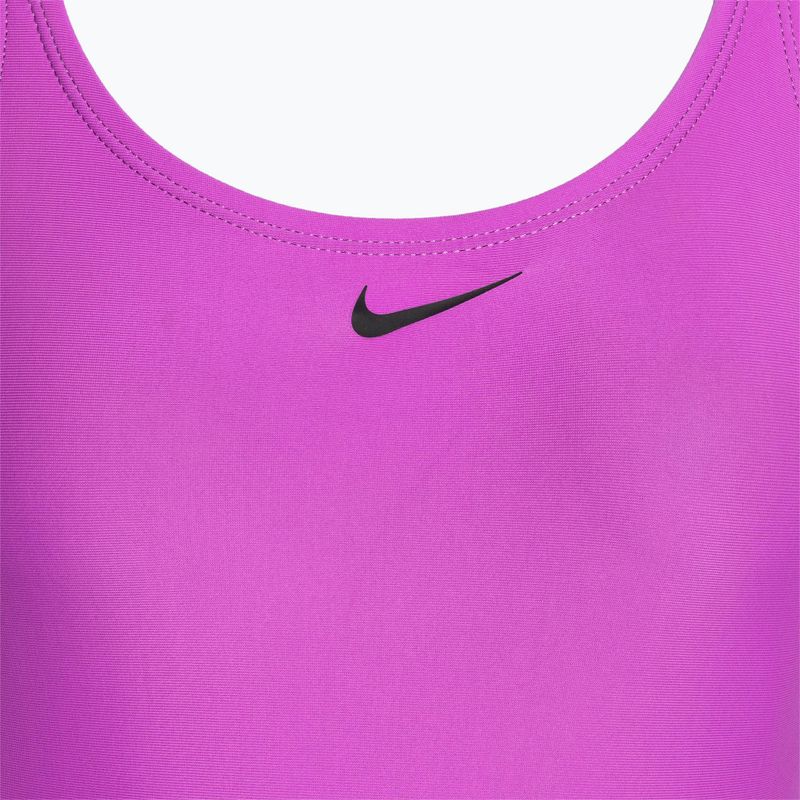 Women's one-piece swimsuit Nike Logo Tape Fastback fuchsia dream 3