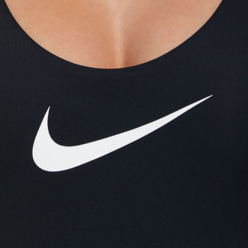 Women's one-piece swimsuit Nike Logo Tape black 7