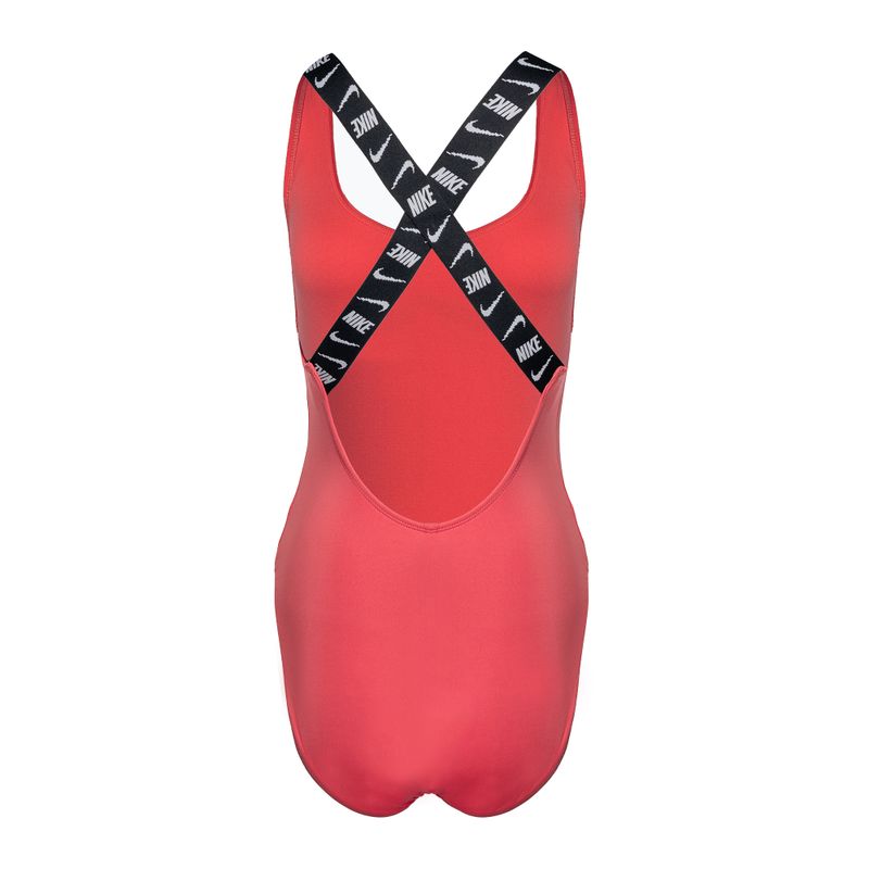 Women's one-piece swimsuit Nike Logo Tape sea coral 2