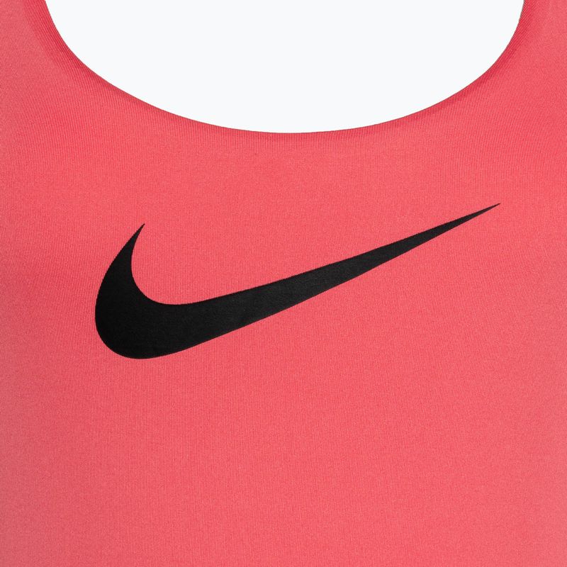 Women's one-piece swimsuit Nike Logo Tape sea coral 3