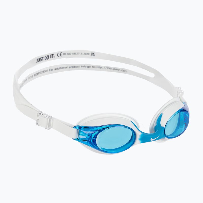 Nike Lil Swoosh Junior swimming goggles white