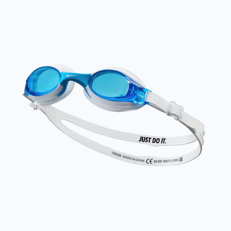 Nike Lil Swoosh Junior swimming goggles white 6