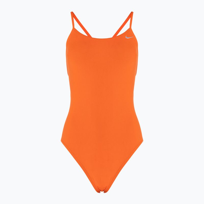 Women's one-piece swimsuit Nike Lace Up Tie Back total orange