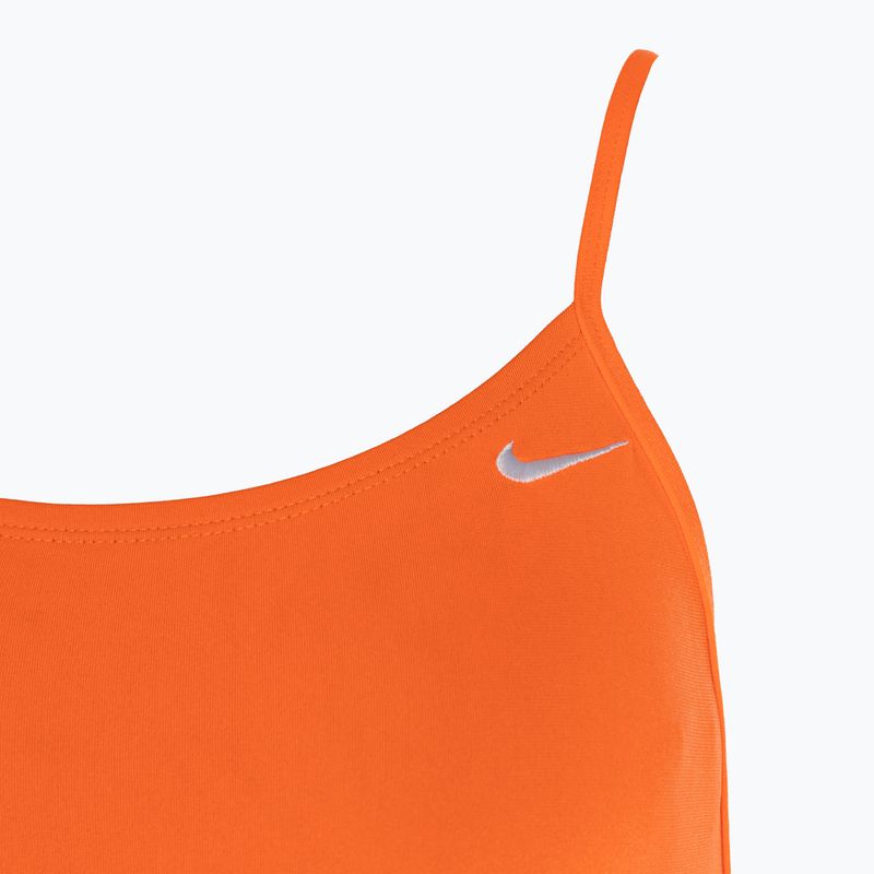 Women's one-piece swimsuit Nike Lace Up Tie Back total orange 3