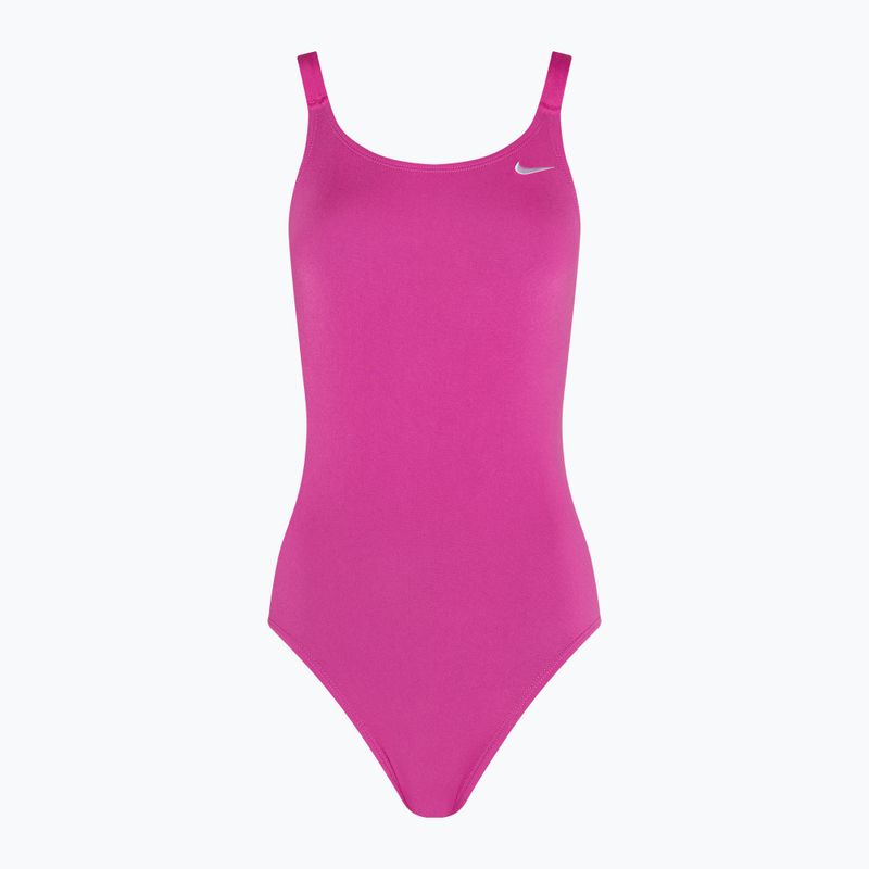 Women's one-piece swimsuit Nike Hydrastrong Solid Fastback fire pink