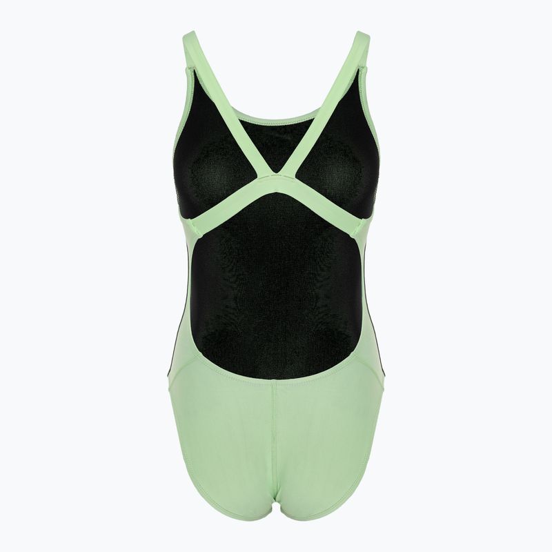 Women's one-piece swimsuit Nike Logo Tape Fastback vapor green 2