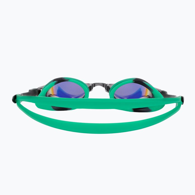 Nike Chrome Mirror green shock swimming goggles 5