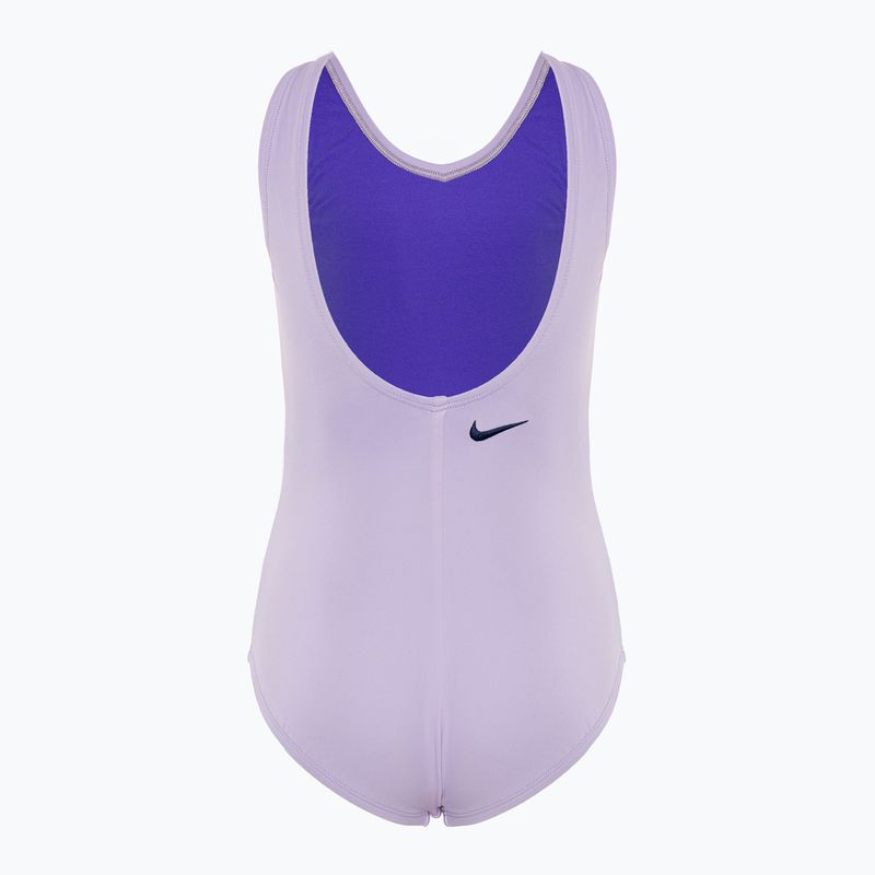 Nike Multi Logo U-Back lilac bloom children's one-piece swimsuit 2