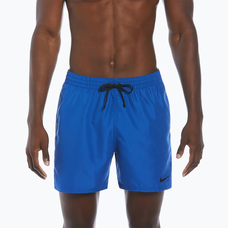 Men's Nike Logo Tape 5" Volley game royal swim shorts 5