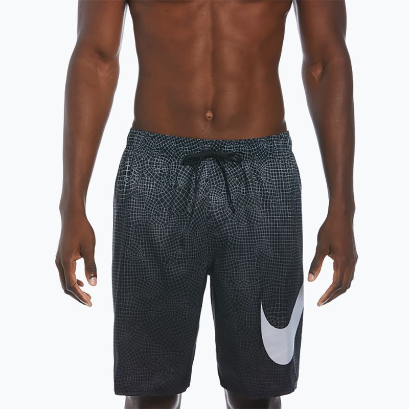 Men's Nike Grid Swoosh Breaker 9" Volley swim shorts black 5