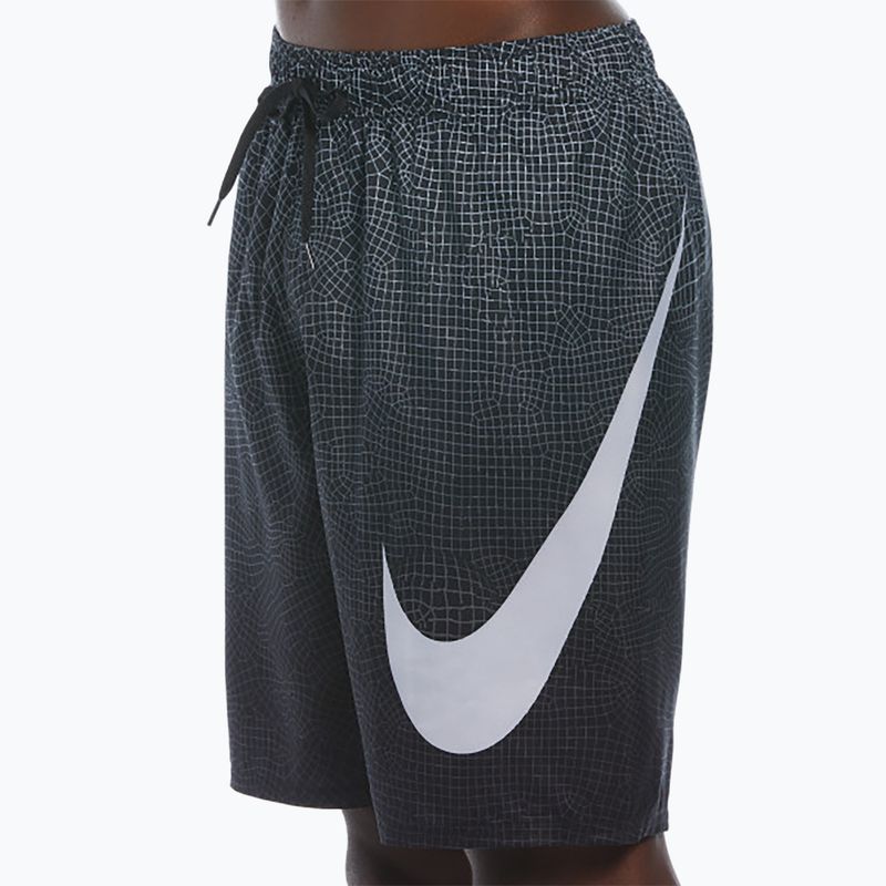 Men's Nike Grid Swoosh Breaker 9" Volley swim shorts black 7