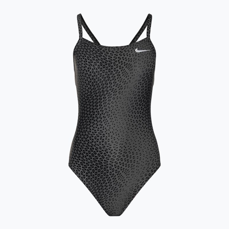 Nike Hydrastrong Delta Racerback women's one-piece swimsuit black