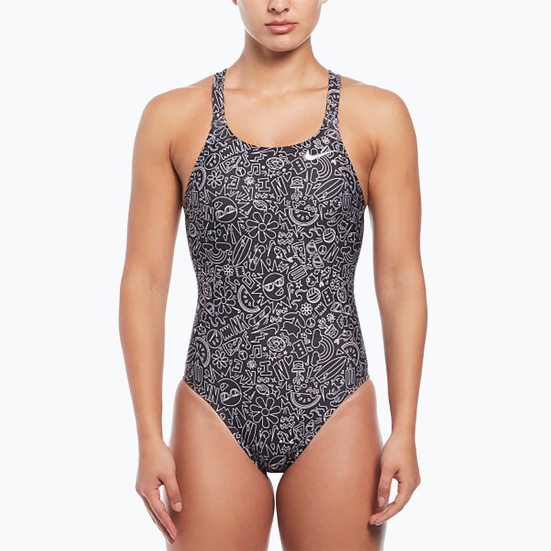 Women's one-piece swimsuit Nike Hydrastrong Solid Fastback black 4