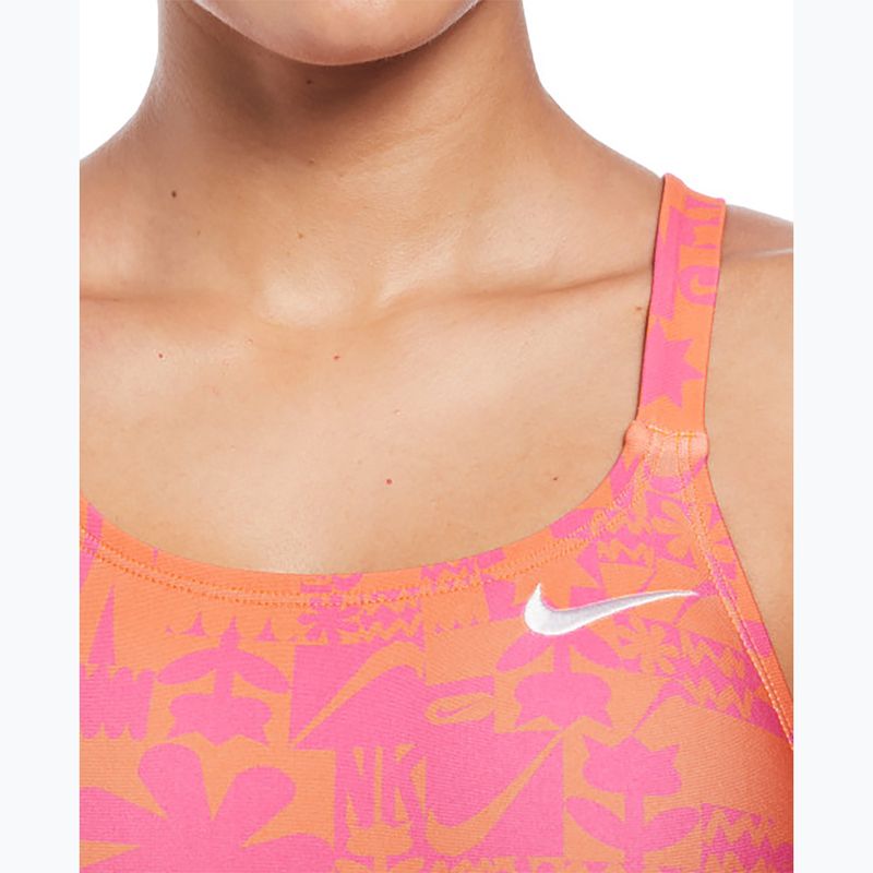 Women's one-piece swimsuit Nike Hydrastrong Solid Fastback total orange 6