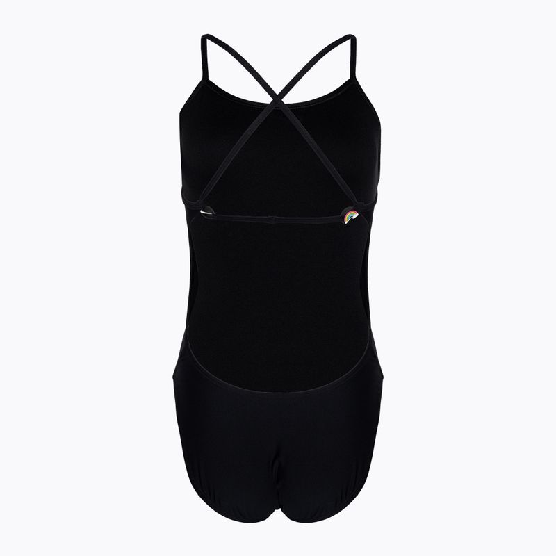 Women's one-piece swimsuit Nike Hydrastrong Adjustable Crossback black 2
