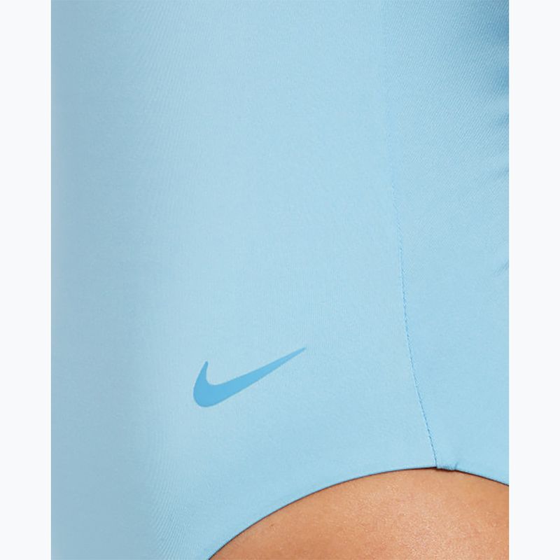 Nike Sneakerkini 2.0 Croccback women's one-piece swimsuit aquarius blue/scuba blue 5