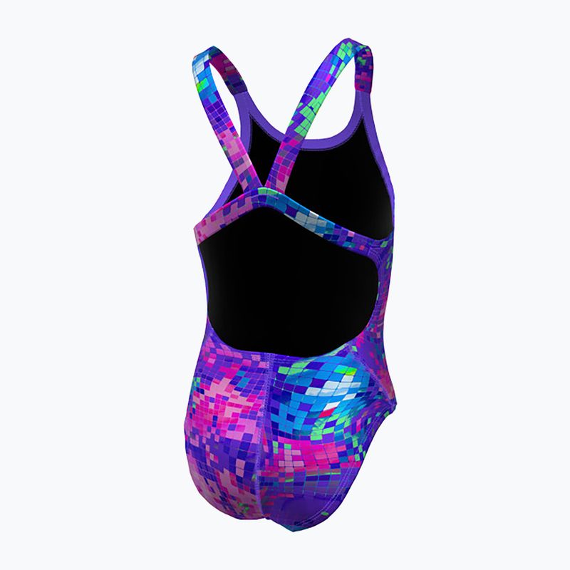 Nike Hydrastrong Multi Print Fastback persian violet children's one-piece swimsuit 2