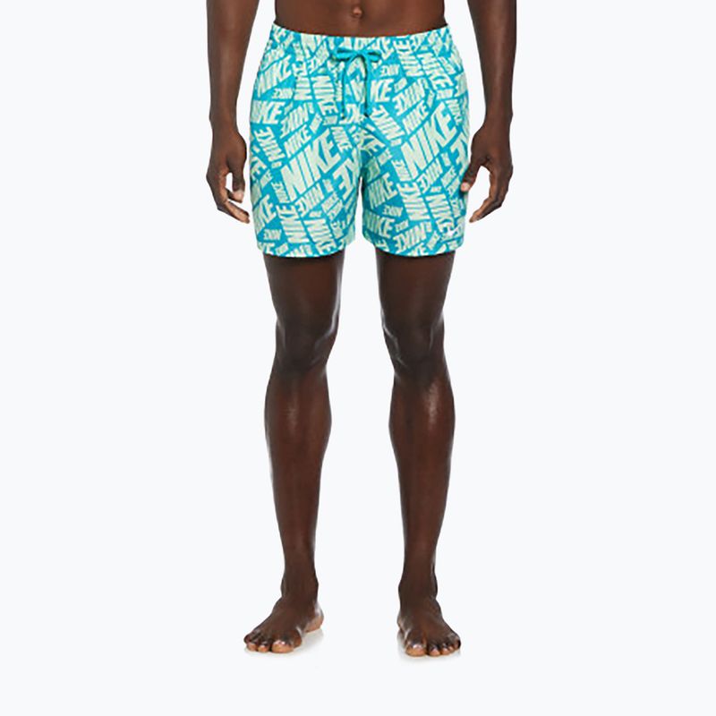 Men's Nike Tossed 5" Volley swim shorts vapor green 4
