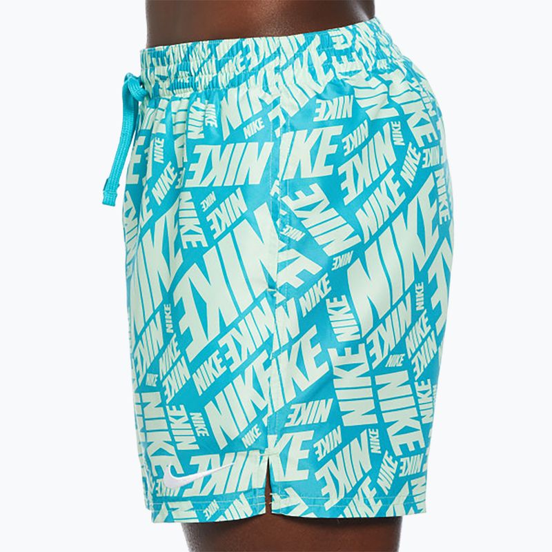 Men's Nike Tossed 5" Volley swim shorts vapor green 4