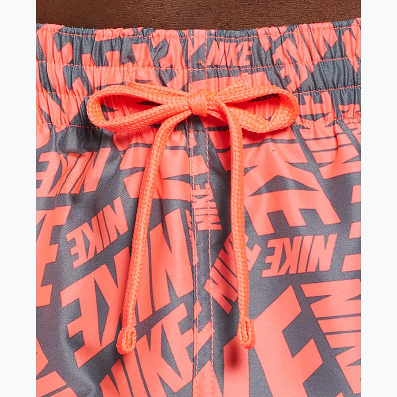 Men's Nike Tossed 5" Volley hot punch swim shorts 5