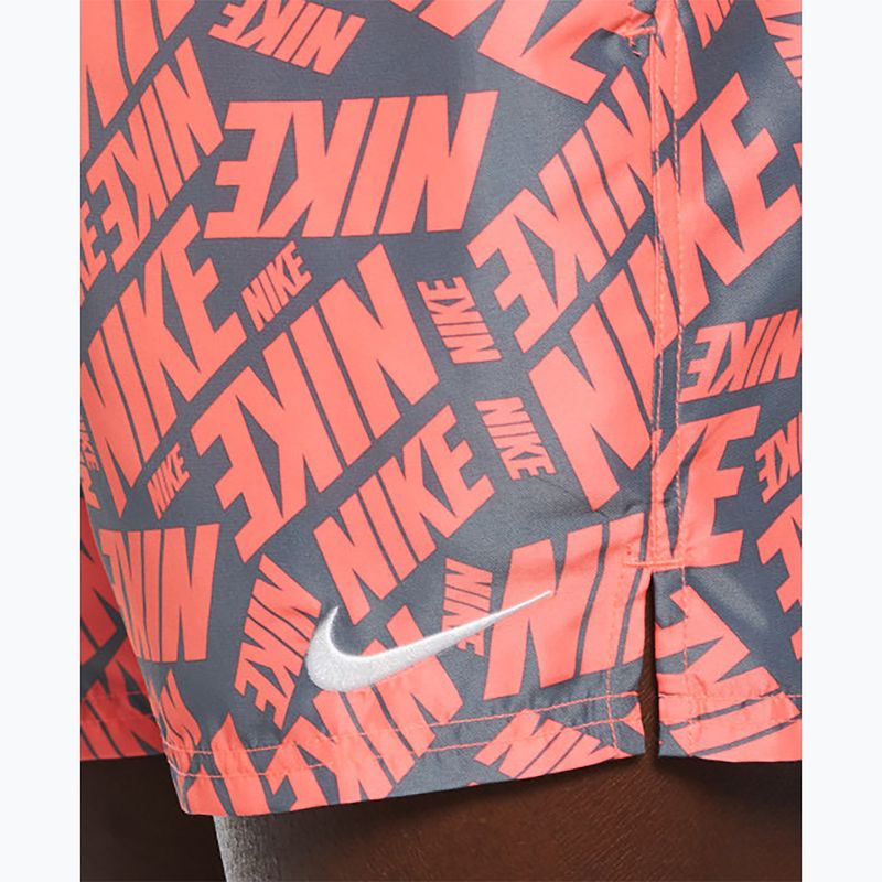 Men's Nike Tossed 5" Volley hot punch swim shorts 6