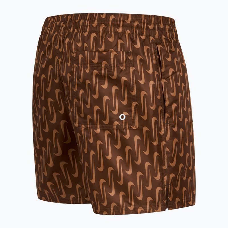 Men's Nike Swoosh Link 5" Volley swim shorts cacao wow 3