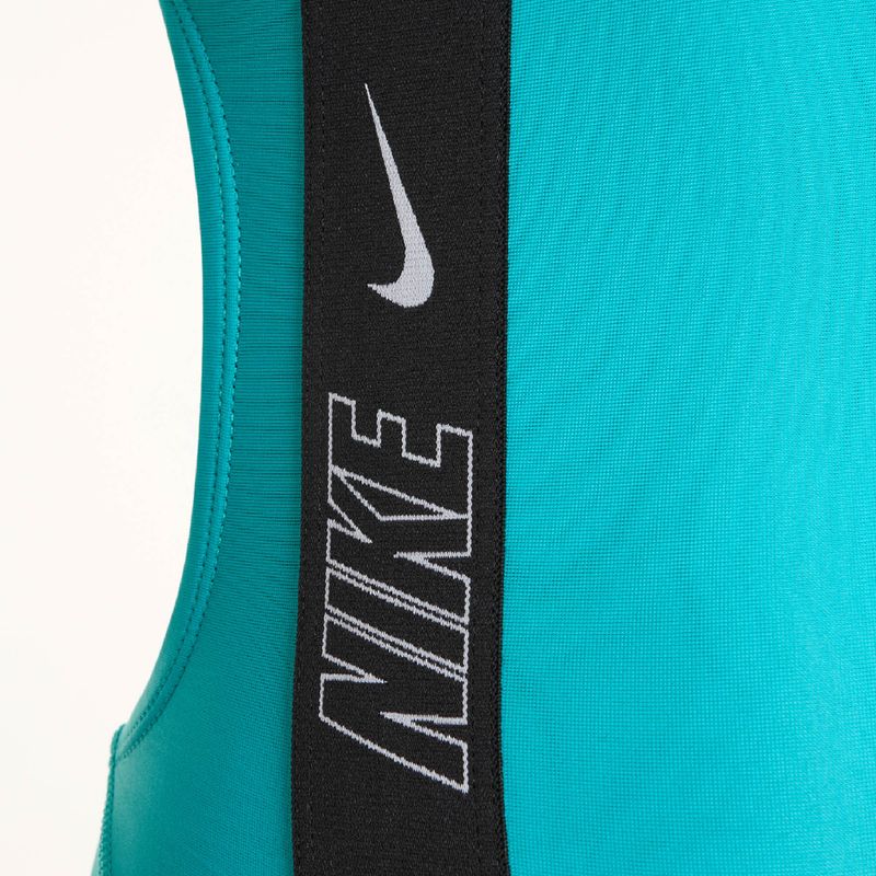 Women's one-piece swimsuit Nike Logo Tape Fastback dusty cactus 3