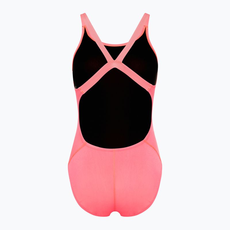 Women's one-piece swimsuit Nike Hydrastrong Solid Fastback hot punch 2