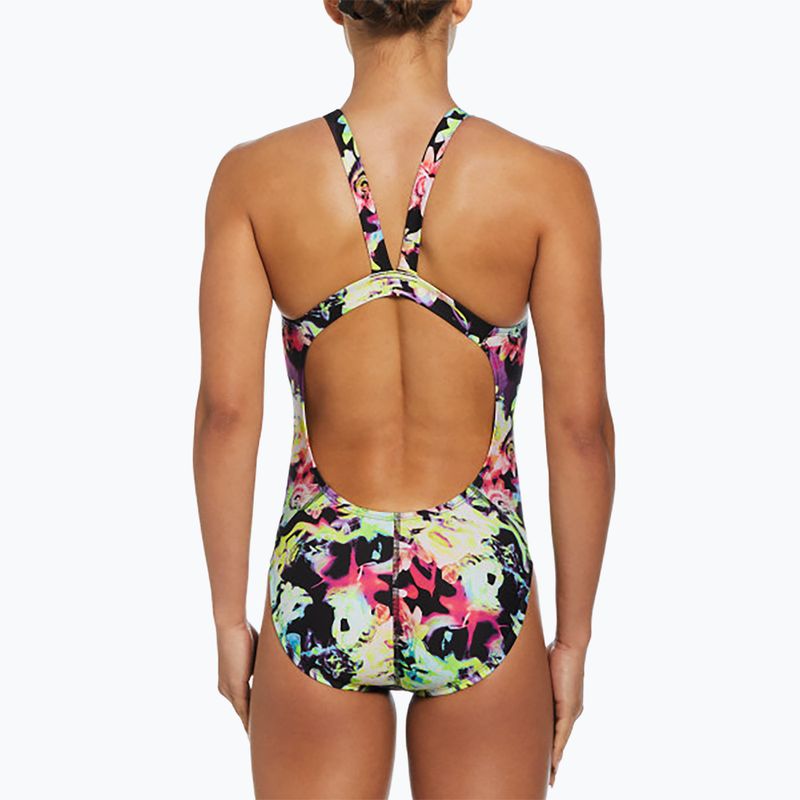 Nike Hydrastrong Multi Print Fastback rainbow women's one-piece swimsuit 3