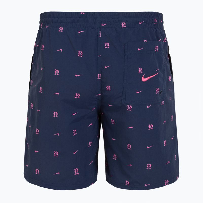 Men's Nike Luxe Letter 7" Volley swim shorts midnight navy 2