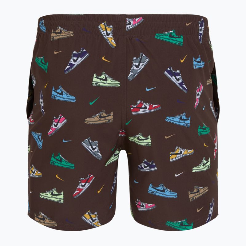 Men's Nike Multi Print 5" Volley swim shorts baroque brown 2