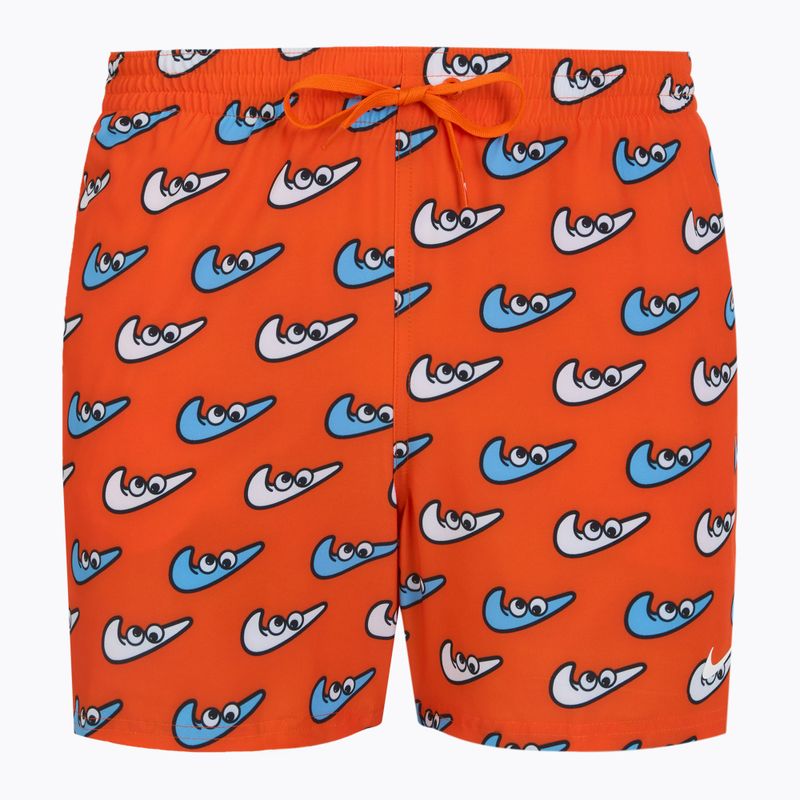 Men's Nike Multi Print 5" Volley swim shorts orange blaze