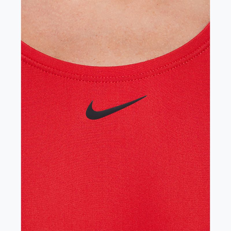 Women's one-piece swimsuit Nike Logo Tape Fastback university red 5