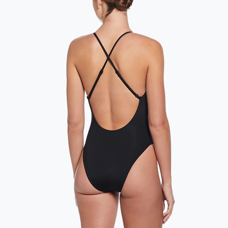 Women's one-piece swimsuit Nike Sneakerkini 2.0 Crossback black 3