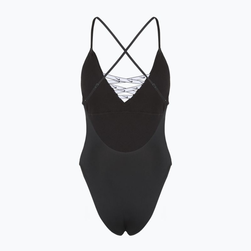 Women's one-piece swimsuit Nike Sneakerkini 2.0 Crossback black 2