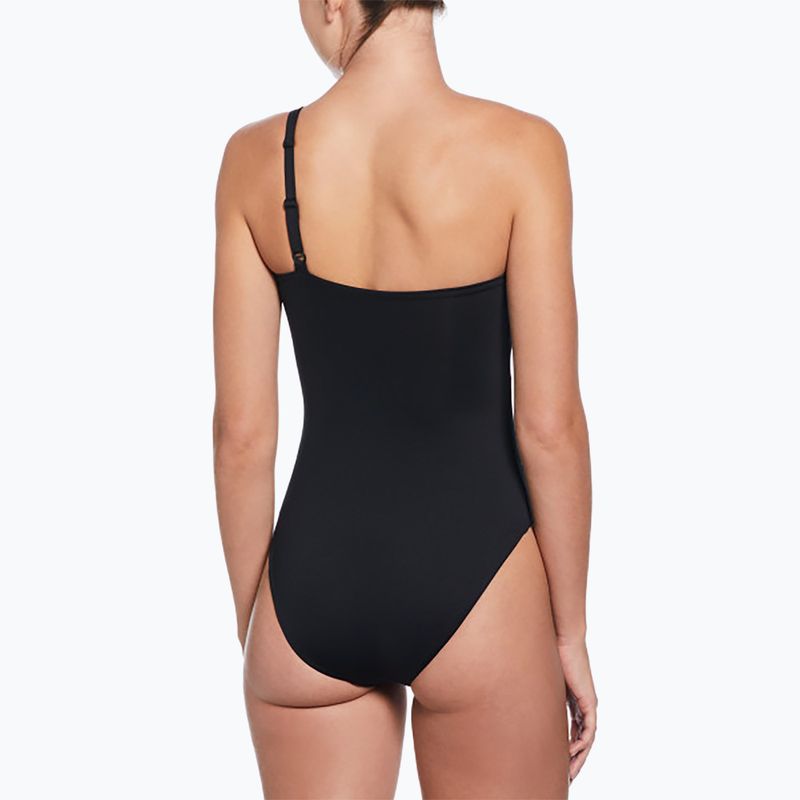 Women's one-piece swimsuit Nike Essential Asymmetrical black 3