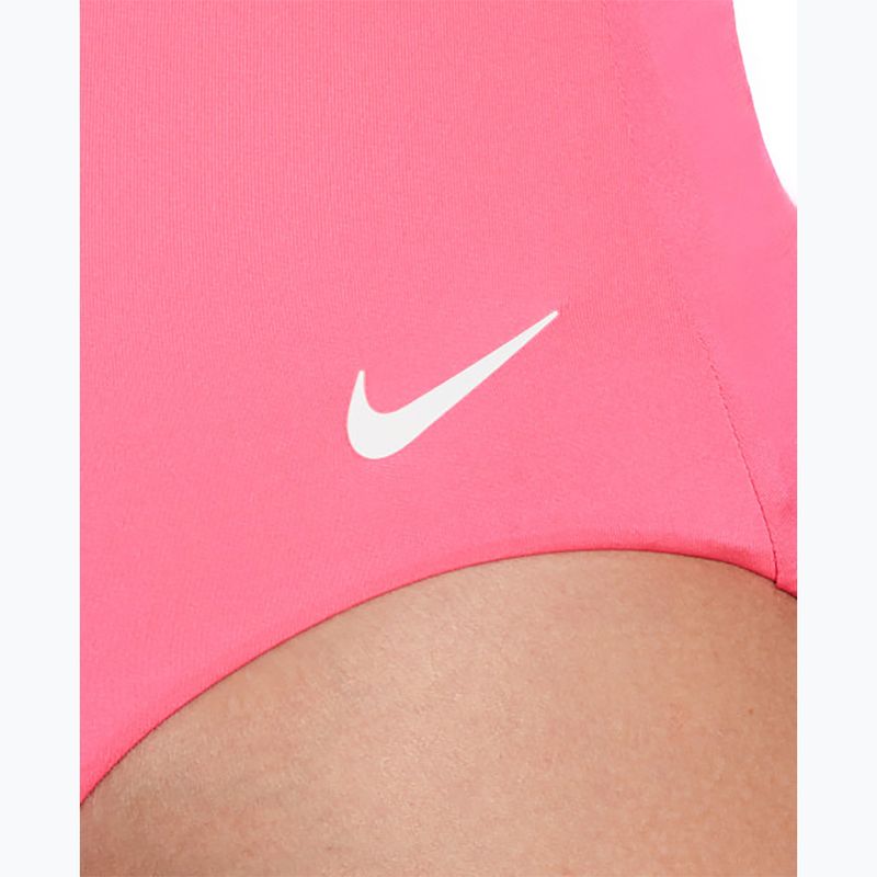 Women's one-piece swimsuit Nike Essential Asymmetrical hyper pink 4