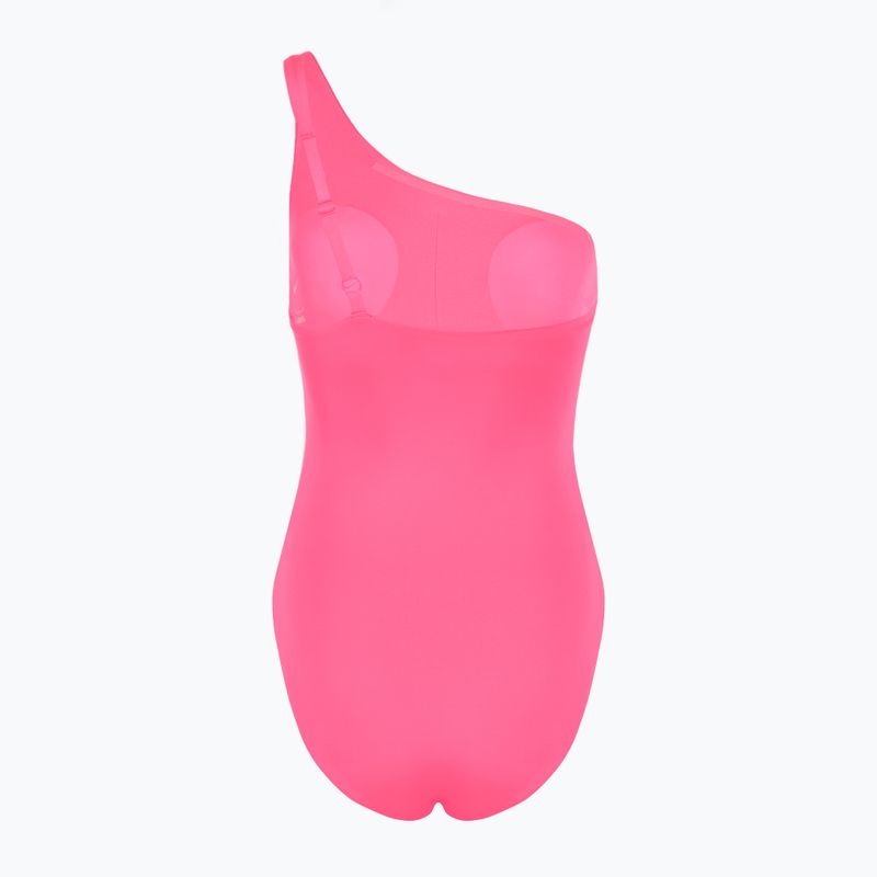 Women's one-piece swimsuit Nike Essential Asymmetrical hyper pink 2