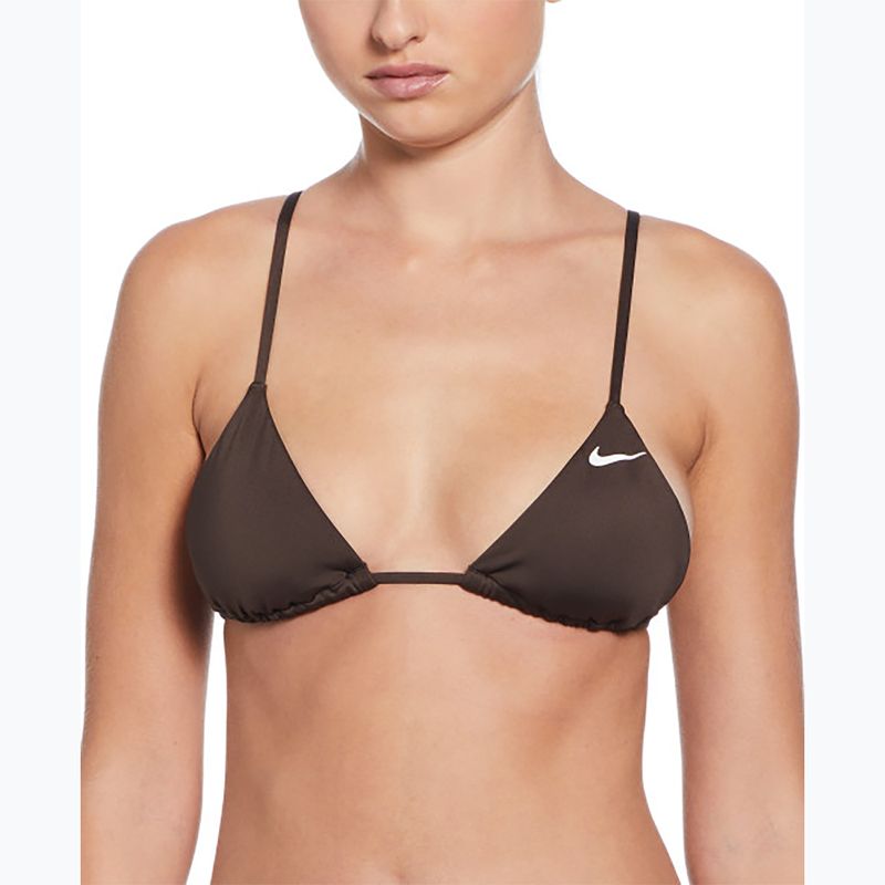 Nike Essential Triangle Bikini swimsuit top baroque brown