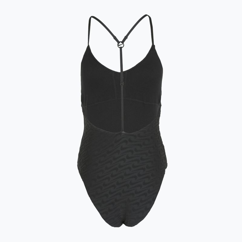 Women's one-piece swimsuit Nike Swoosh Link Y-Back black 2