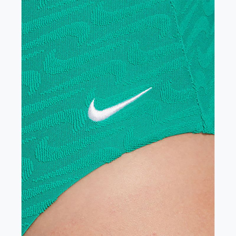 Women's one-piece swimsuit Nike Swoosh Link Y-Back stadium green 4
