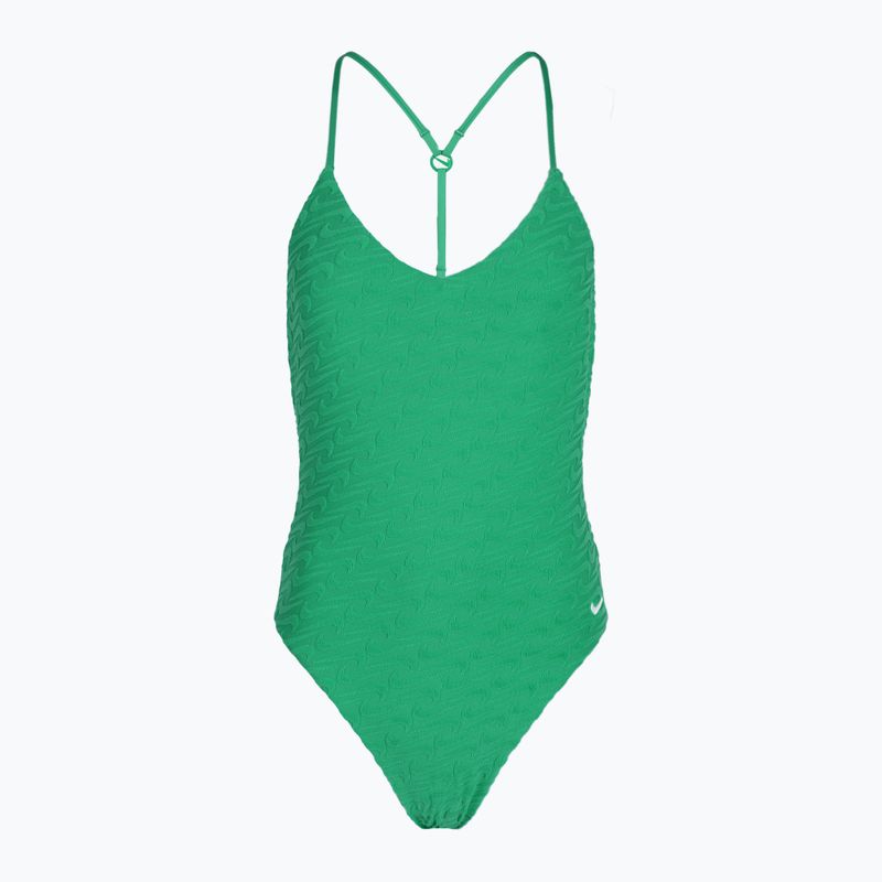 Women's one-piece swimsuit Nike Swoosh Link Y-Back stadium green