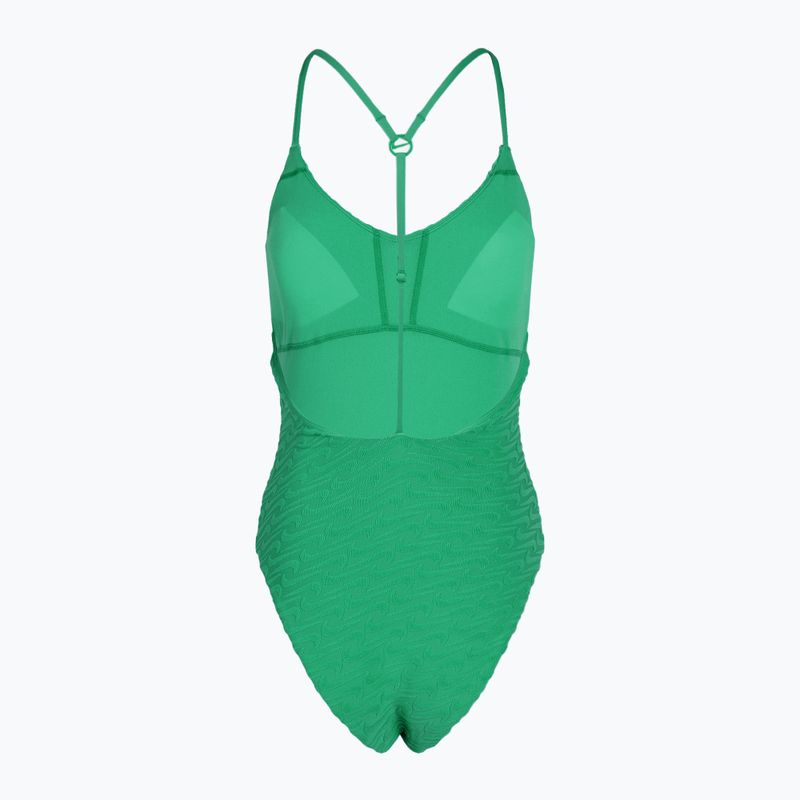 Women's one-piece swimsuit Nike Swoosh Link Y-Back stadium green 2